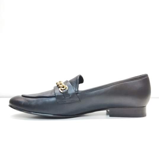 Marc Fisher Nickie Leather Chain Loafers Black 8.5 image number 2