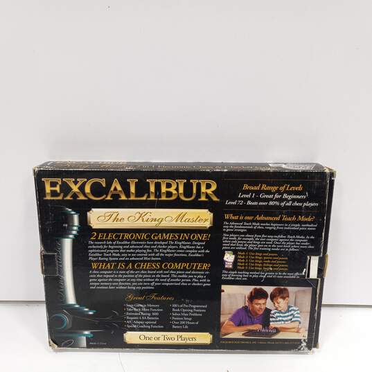 Excalibur King Master 2 in 1 Electronic Chess Checker Game w/Box image number 3