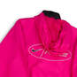 NWT Womens Pink 1/2 Zip Long Sleeve Oversized Fit Pullover Hoodie Size L image number 4