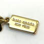 Designer Kate Spade Gold-Tone Link Chain Crystal Cut Stone Charm Necklace image number 4