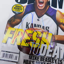 2008 Kansas State Michael Beasley Signed Slam Magazine Cover alternative image