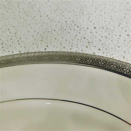 Waterford Fine China Newgrave Platinum Oval Serving Platter 15.25 inch No. 119982 image number 3
