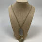 Designer Kendra Scott Gold-Tone Link Chain Tassel Pendant Necklace image number 1
