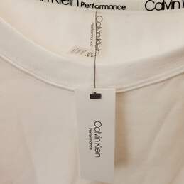 Calvin Klein Women White Athletic Shirt XL (WT)