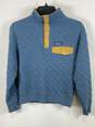 Patagonia Men Blue Vintage Quilted Snap On Sweater XXS image number 1