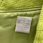 Womens Highlighter Green Short Sleeve Front Button 2 Piece Set Size 4 image number 5