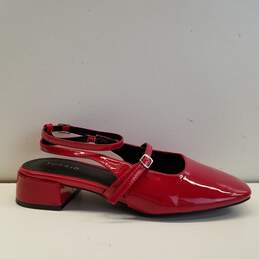 Torrid Red PVC Ankle Strap Sandal Shoes Wide Women's Size 8.5 WW