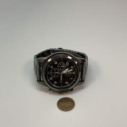 Designer Fossil FS4721 Silver-Tone Chain Strap Chronograph Analog Watch alternative image