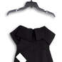 NWT Womens Black Ruffle Strapless Back Zip Short Bodycon Dress Size XS image number 4