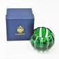 Faberge Parallele Small Green Crystal Votive Candle Holder IOB image number 1