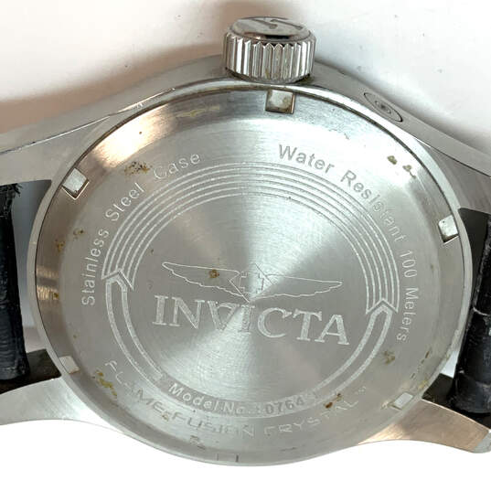 Designer Invicta 0764 Adjustable Strap Chronograph Dial Analog Wristwatch image number 5