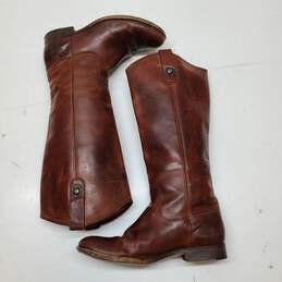 Frye Melissa Button Leather Riding Boots Size 7.5B alternative image