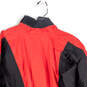 Mens Red Black Long Sleeve Pullover Windbreaker Jacket Size Large image number 4