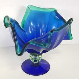 Murano Art Glass 11 inch high / Hand Blown Vase Sculpture alternative image