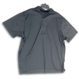 NWT Womens Black Collared Short Sleeve Stretch Side Slit Polo Shirt Sz 3XL alternative image