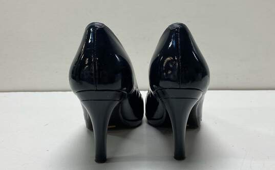 Cole Haan Patent Leather Peep Toe Pump Heels Shoes Size 8.5 B image number 4