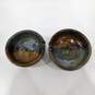 2 Glazed Pottery Rice Bowls image number 1