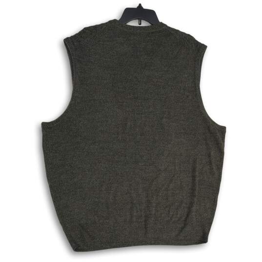 NWT Dockers Mens Gray Knitted V-Neck Pullover Sweater Vest Size XXL image number 2