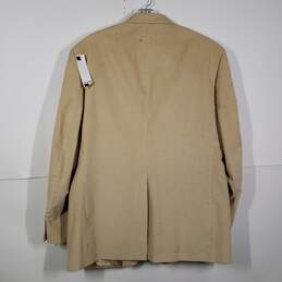 NWT Mens Long Sleeve Notch Lapel Pockets Single-Breasted Blazer Size 42R alternative image