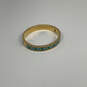 Designer Kate Spade Gold-Tone Turquoise Enamel Bangle Bracelet w/ Dustbag image number 3