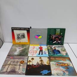 Bundle of 9 Assorted Vinyl Record Albums
