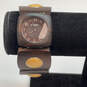 Designer Fossil ES-1835 Brown Square Dial Stainless Steel Analog Wristwatch image number 1