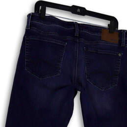 Womens Blue Denim Medium Wash Pocket Stretch Straight Jeans Size 34/32 alternative image