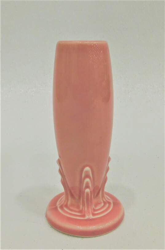 Vintage Fiesta Bud Vase Rose Pink image number 1
