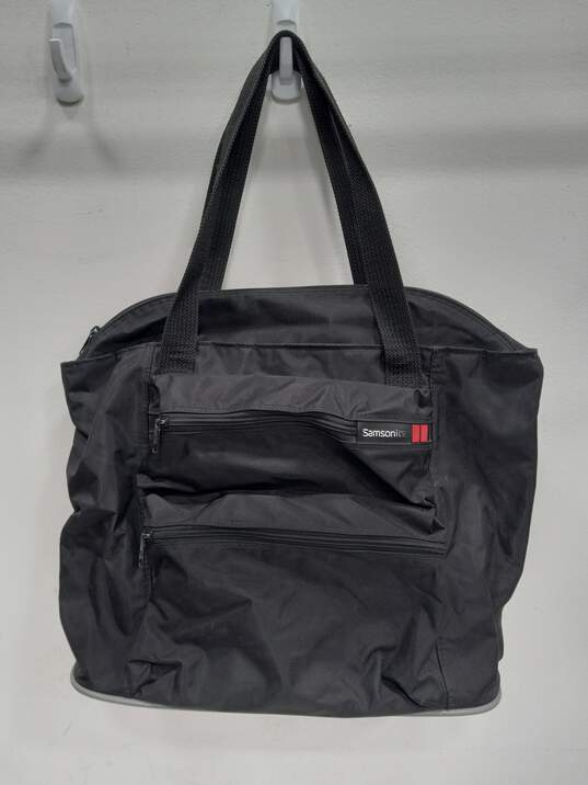 Samsonite Black Tote Style Travel Duffle Bag image number 1