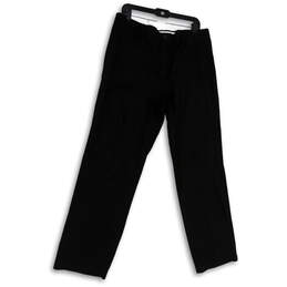 NWT Mens Black Flat Front Stretch Pockets Classic Fit Dress Pants Sz 36x32