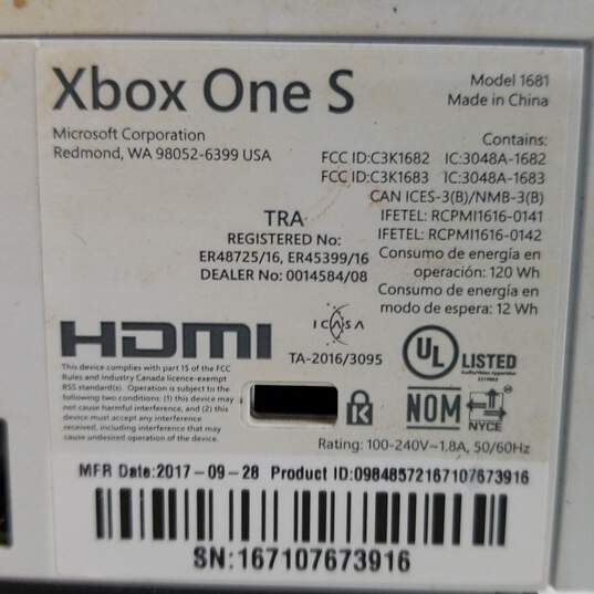 Xbox One S 500GB Console image number 3