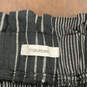 NWT Womens Black Striped Tie Waist High Rise Ankle Pants Size Medium image number 5