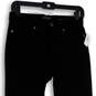 NWT Womens Black Denim Pocket Mid Rise Slim Fit Skinny Leg Jeans Size 28P image number 3