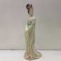 Porcelain Gisha  Oriental Figural Ceramic 12in Tall   Statue image number 1