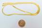 Elegant 14K Yellow Gold Herringbone Chain Necklace 13.1g image number 4