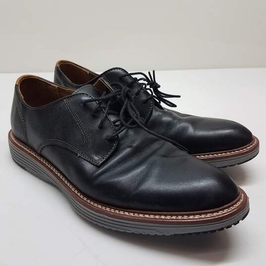 Johnston & Murphy Tru Foam Men's Black Leather Oxford Dress Shoes Size 12 image number 1