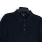 Michael Kors Mens Black Long Sleeve Spread Collar Golf Polo Shirt Size M image number 3