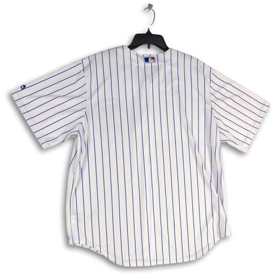 NWT Majestic Mens White Chicago Cubs Short Sleeve Button-Front Jersey Size XL image number 2