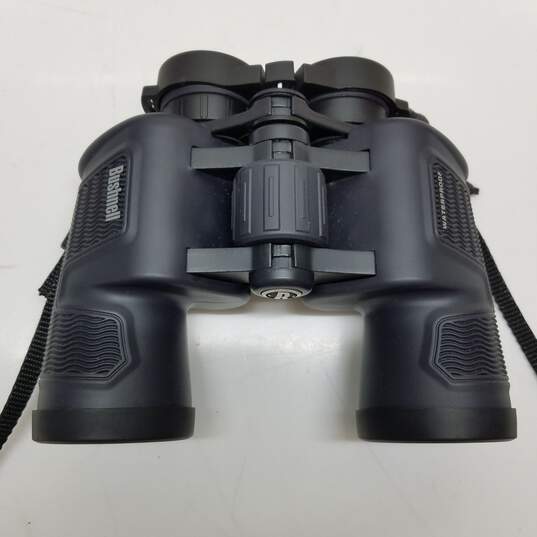 Waterproof Bushnell binoculars 10x42 with case and lens caps image number 2