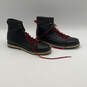 Mens Monserate 2 Black Red Leather Lace Up Round Toe Ankle Boots Size 9 image number 3