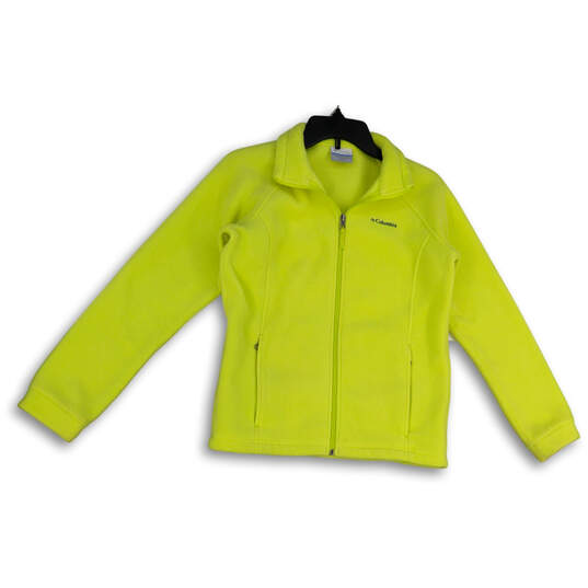 Girls Green Benton Springs Collared Fleece Full-Zip Jacket Size Large image number 1