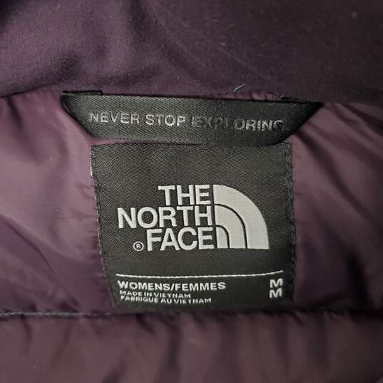 The North Face 100% Nylon & Polyester Green Full Zip Puffer Long Parka Jacket Size and Hood MM image number 3