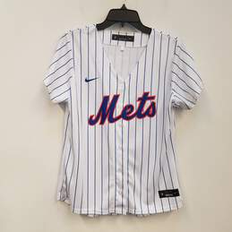 Mens White New York Mets Jacob deGrom #48 Baseball MLB Jersey Size Large