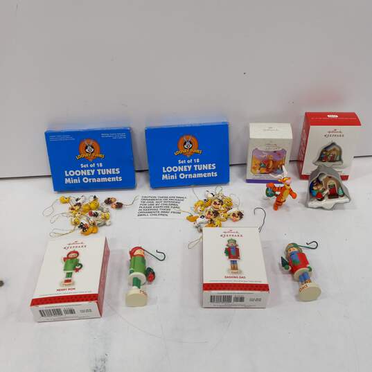 4pc. Bundle of Assorted Hallmark Keepsake Ornaments in Box image number 1