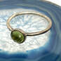 Designer Pandora S925 ALE Sterling Silver Peridot Gemstone Band Ring image number 1