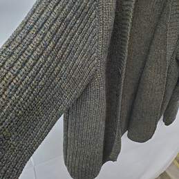 Scotch Shetland and Mohair Wool Cardigan Sweater Olive/Brown Estimate Size L alternative image