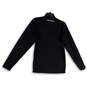 Mens Black Stretch Mock Neck Long Sleeve Activewear T-Shirt Size Small image number 2