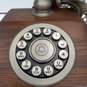 Western Electric Retro Style Wooden Push Button Phone Untested image number 2