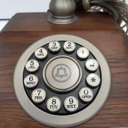 Western Electric Retro Style Wooden Push Button Phone Untested alternative image