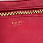 Tutilo Womens Red Leather Inner Pocket Zipper Double Handle Shoulder Bag Purse image number 6